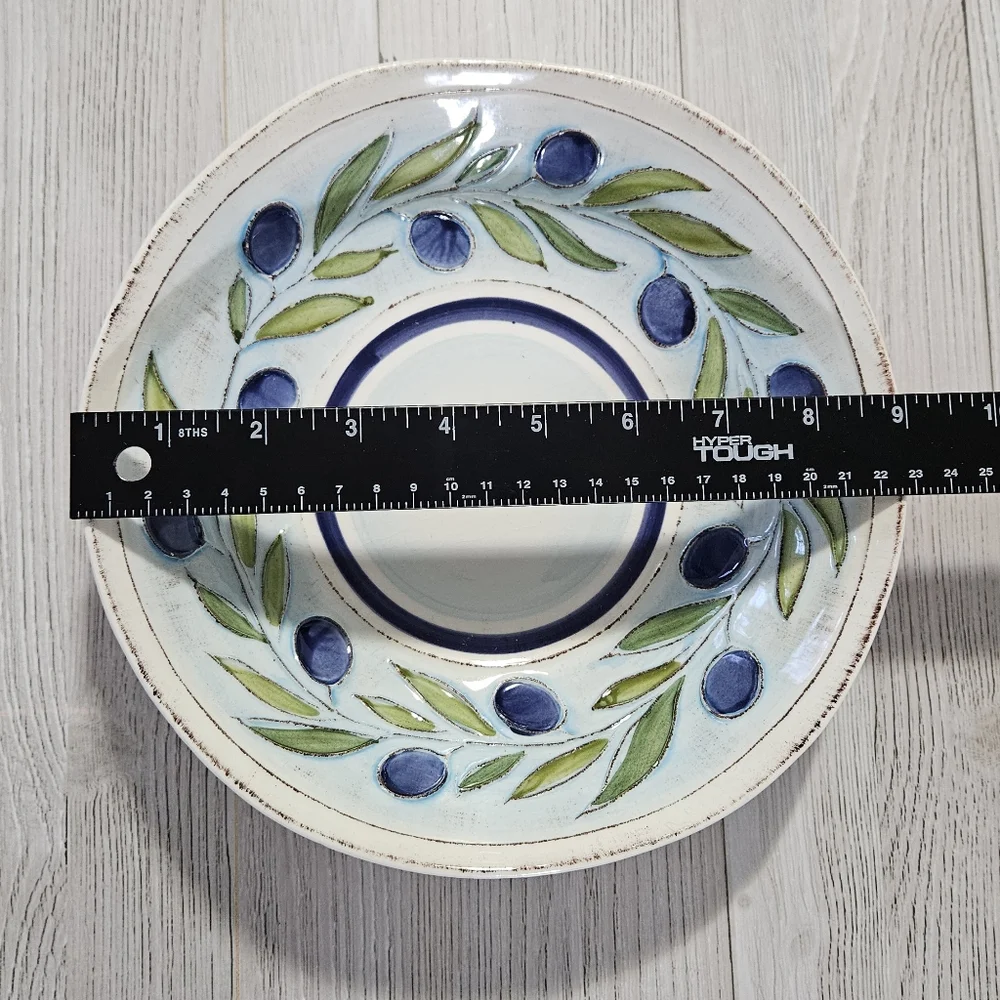 Crate & Barrel Gianna Pasta/Soup Bowl Retired Pattern Earthenware Rare Italy 9